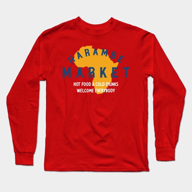 Harambe Market Long Sleeve T-Shirt by stuffsarahmakes